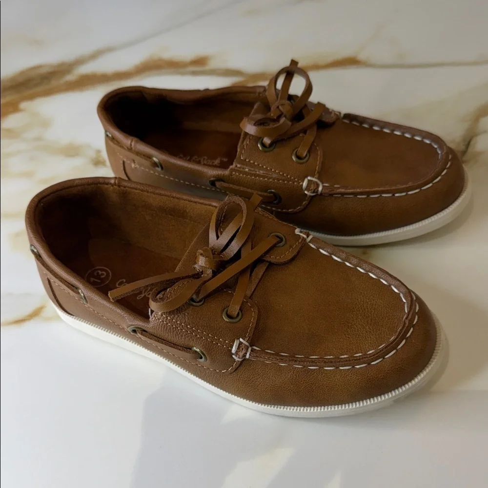 Cat & Jack Brown Boat Shoes
